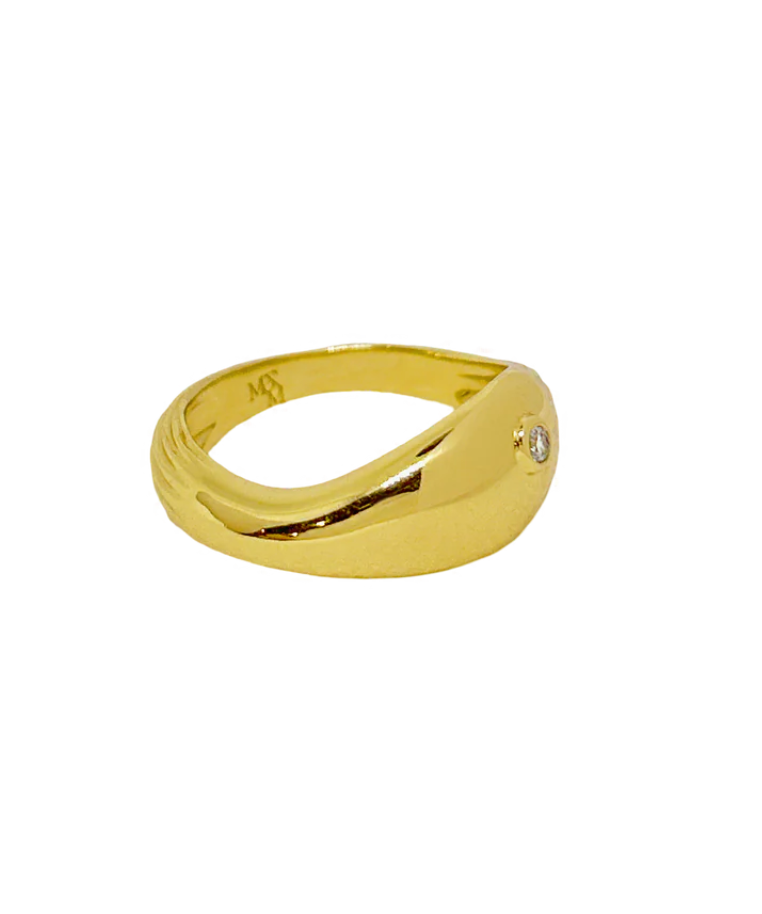 Xana Ring Gold | Mountain & Moon