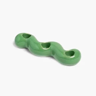 Candle holder scribble green &Klevering