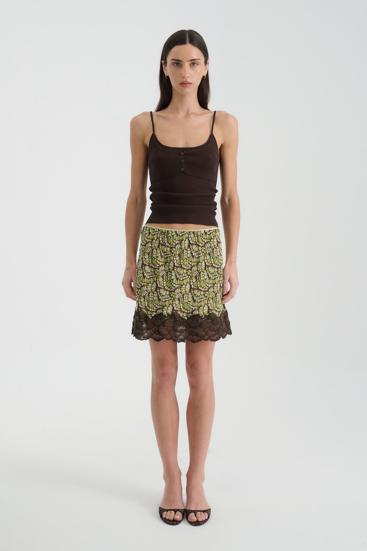 Marina Silk Skirt - Papillon | Rowie