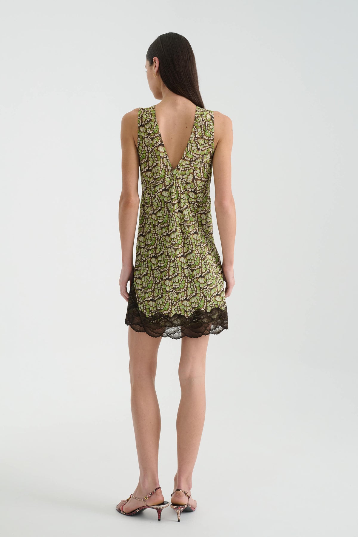Annie Silk Mini Dress - Papillon | Rowie