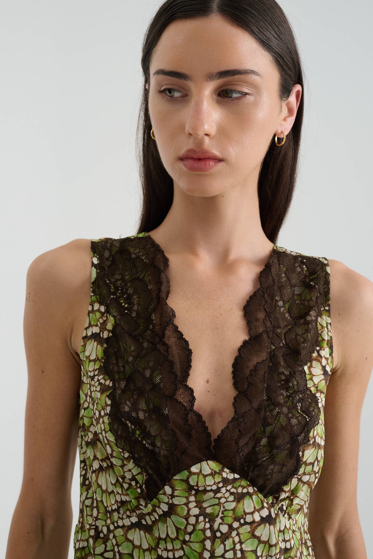 Annie Silk Mini Dress - Papillon | Rowie